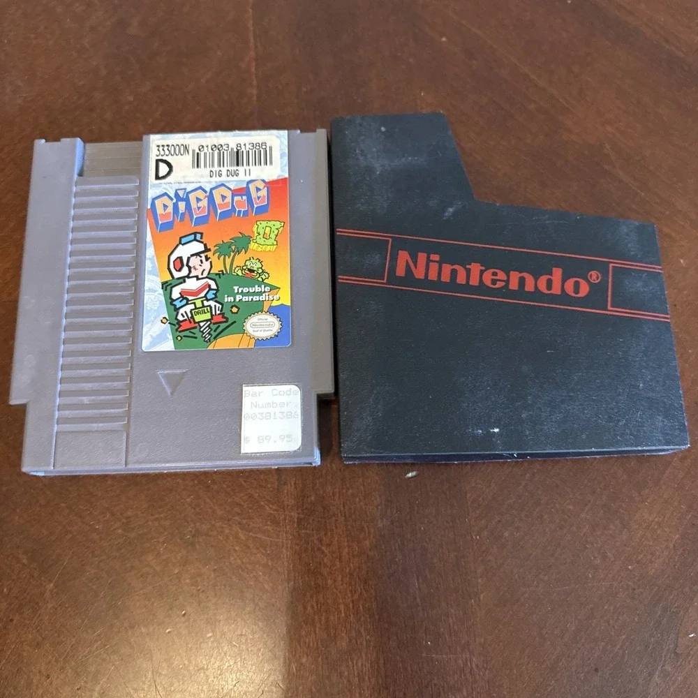 Dig Dug 2: Trouble in Paradise Nintendo Clean Label Authentic